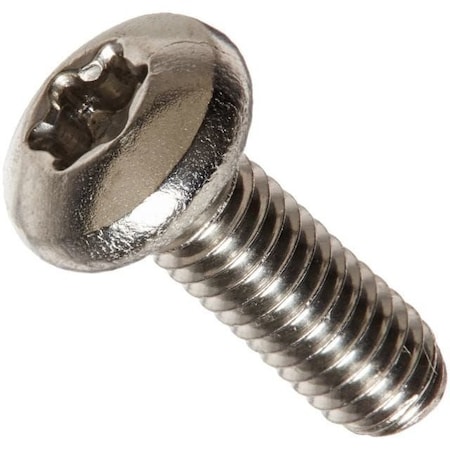 1/4-20 X 1-1/4 In Torx Pan Machine Screw, Plain 18-8 Stainless Steel, 500 PK